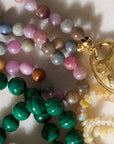 Sapphire Beads, Yellow Gold