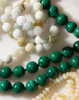 Opal Bead Necklace - 45CM, Yellow Gold