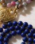 Lapis Beads, Yellow Gold