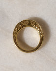 Hag Stone Plump Ring Ocean, Yellow Gold