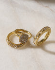Hag Stone Plump Ring Ocean, Yellow Gold