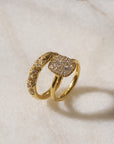 Starburst Engraved Into The Wild Ring, Yellow Gold