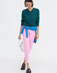 Billie V-Neck Sweater, Teal