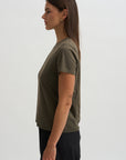 Bias Baby Tee, Sumi Wash