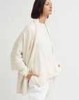 Shawl Cardigan, Bone
