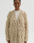 Tufted Cardigan, Flax
