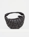 Studs Dots Mini Fortune Croissant Bag, Dark Chocolate