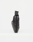 Studs Dots Mini Fortune Croissant Bag, Dark Chocolate