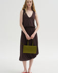 Double Layer Drape Dress, Fig