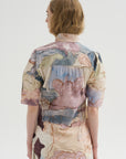 Short Sleeve Shirt With Foulard, Multicolor