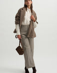 Pointed Collar Shirt, Light Cream