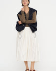 V-Neck Buttoned Cardigan, Mushroom
