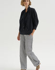 Blouse With Scarf, Black
