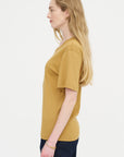 Rib T-Shirt, Ochre