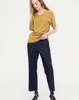 Rib T-Shirt, Ochre