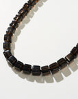 Tina Cube Necklace, Smoky Quartz