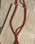 Venice Opera Necklace, Carnelian
