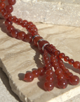 Venice Opera Necklace, Carnelian