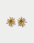 Cactus Flower Studs, Gold
