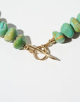 Graduated Turquoise Nugget, Yellow Gold