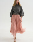 Cashmere Merino Sweater, Charcoal