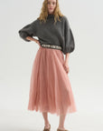 Cashmere Merino Sweater, Charcoal