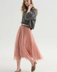 Cashmere Merino Sweater, Charcoal