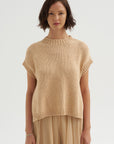 Top Heavy Cotton Knit, Champagne