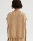 Top Heavy Cotton Knit, Champagne