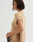 Top Heavy Cotton Knit, Champagne