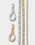 True Lover's Knot Handmade Chain, Silver