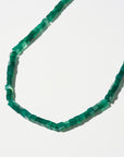 Ines Necklace, Green Agate