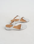 Zeppa Sandal, Crinkled Silver