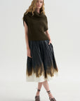 Oversized Turtleneck Sweater, Olive- Brown