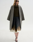 Oversized Turtleneck Sweater, Olive- Brown