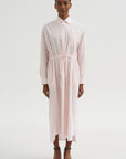Drawstring Shirt Dress, Blush Pink