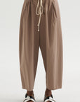 Balloon Drawstring Trouser, Mouseback