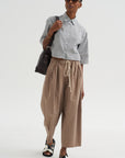 Balloon Drawstring Trouser, Mouseback