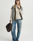 Covered Placket Slim Shirt, Champagne
