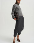 Crescent Crop Jacket, Charcoal Grey