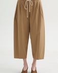 Balloon Drawstring Trouser, Walnut