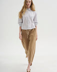 Balloon Drawstring Trouser, Walnut