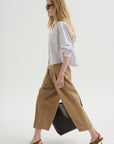 Balloon Drawstring Trouser, Walnut