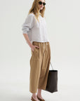 Balloon Drawstring Trouser, Walnut