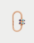 MARLA AARON - Stoned Medium Lock, Turquoise & Lapis