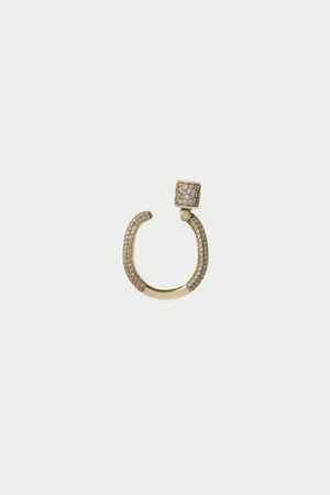 MARLA AARON - Allstone Trundle Lock Ring, Yellow Gold