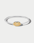 Oval Musgrave Bracelet, Sterling Silver & Yellow Gold