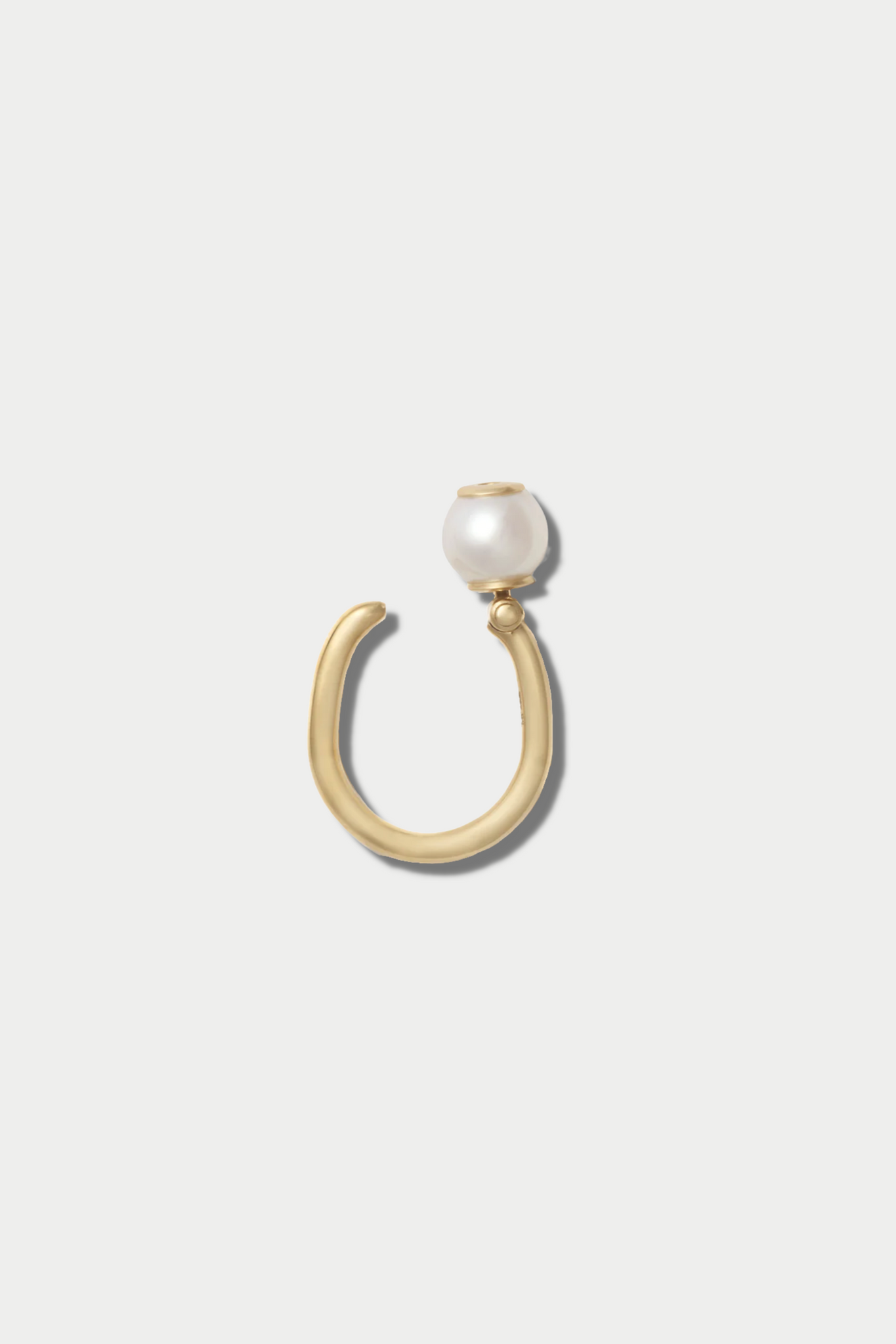 MARLA AARON - Trundle Lock Ring, Pearl