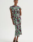 Midi-length Dress, Bluette