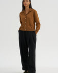 Long Sleeve Cardigan, Cigar